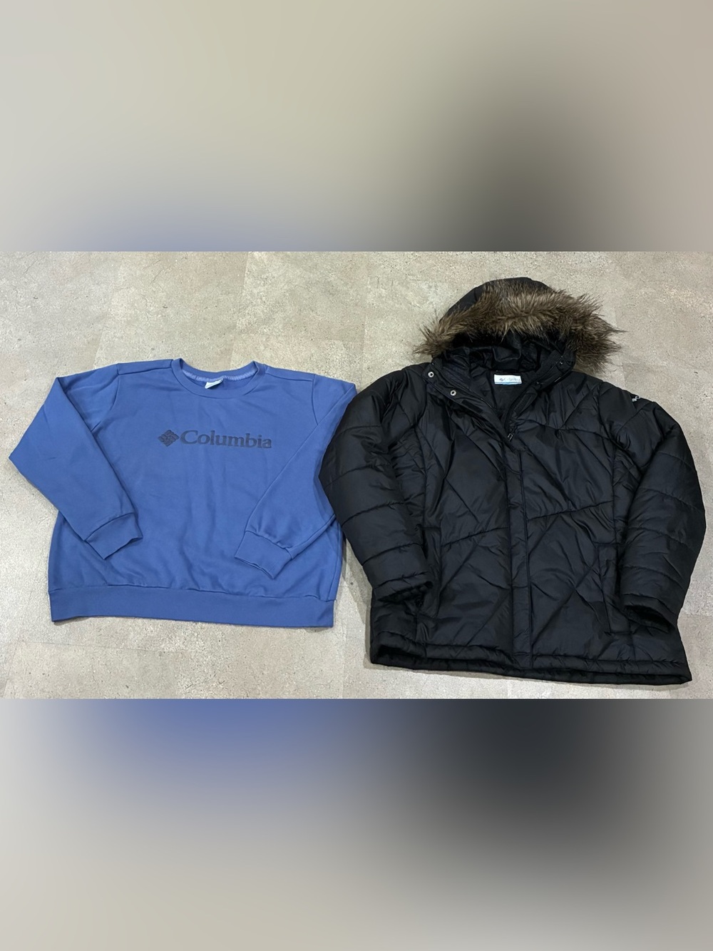 Womens COLUMBIA Winter Coat/Parka & Sweatshirt, sz XL